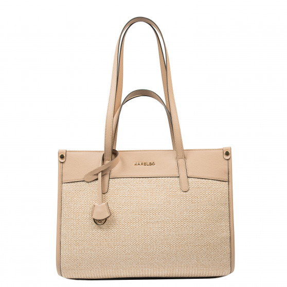 Women beach bag 045g nude+rafie