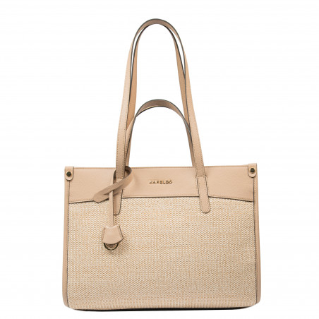 Women beach bag 045g nude+rafie