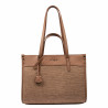 Women beach bag 045g camel+rafie caramel