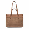 Women beach bag 045g camel+rafie caramel