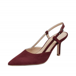 Women sandals 1344 bordo velour