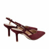 Women sandals 1344 bordo velour