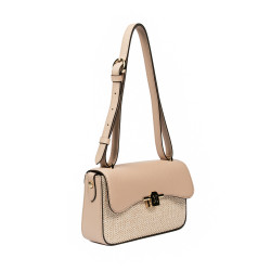 Women shoulder bag 046g nude+rafie