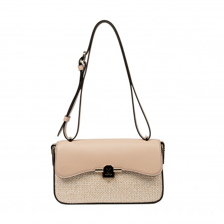 Women shoulder bag 046g nude+rafie