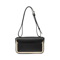 Women shoulder bag 046g 01 black napa+rafie