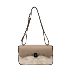 Women shoulder bag 046g 01 cappuccino+rafie