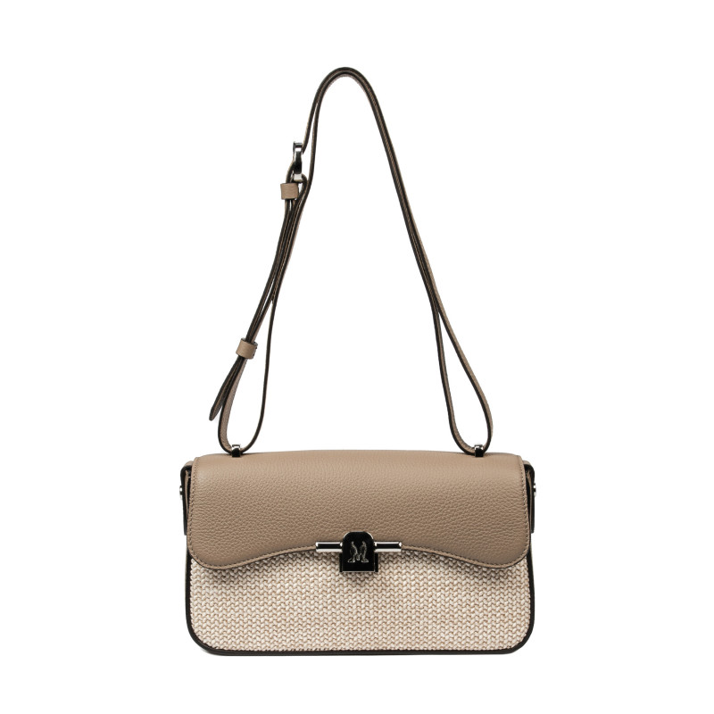 Women shoulder bag 046g 01 cappuccino+rafie
