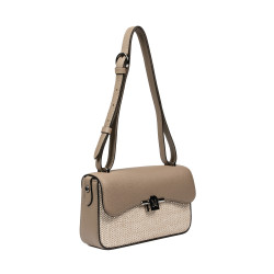 Women shoulder bag 046g 01 cappuccino+rafie