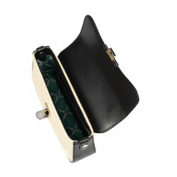 Women shoulder bag 046g 01 black napa+rafie