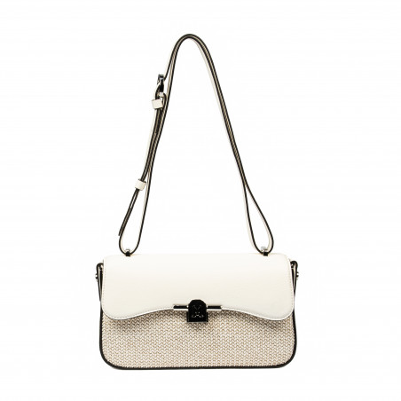 Women shoulder bag 046g 01 panna+rafie