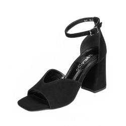 Women sandals 1346 black velour