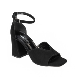 Women sandals 1346 black velour