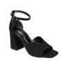 Women sandals 1346 black velour