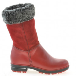 Children knee boots 3202 red combined