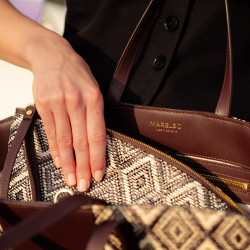 Women beach bag 044g rafie cacao lifestyle