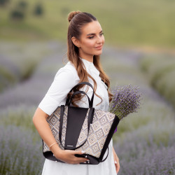 Women beach bag 044g 01 rafie noir lifestyle