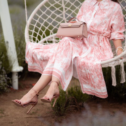 Women shoulder bag 041g pink pudra safiano lifestyle