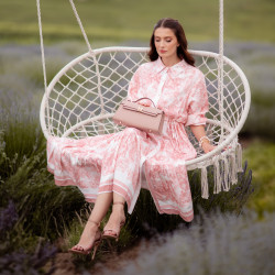 Women shoulder bag 041g pink pudra safiano lifestyle