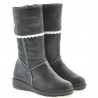 Small children knee boots 25c black+white