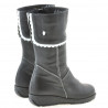 Small children knee boots 25c black+white
