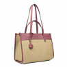 Women beach bag 045g 01 pink zmeura+rafie