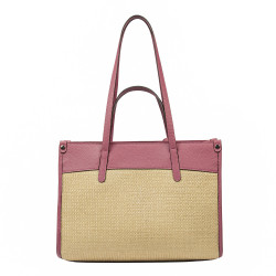 Women beach bag 045g 01 pink zmeura+rafie