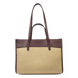 Women beach bag 045g 01 burgundy+rafie