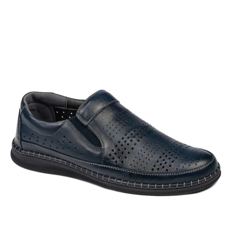 Men loafers, moccasins 925 indigo
