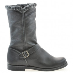 Women knee boots 3247 biz black