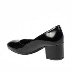 Women stylish, elegant shoes 1356 patent black