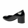 Women stylish, elegant shoes 1356 patent black