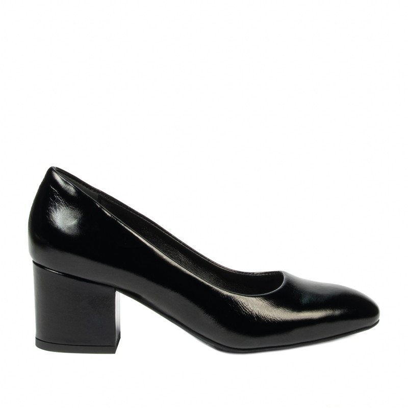 Women stylish, elegant shoes 1356 patent black