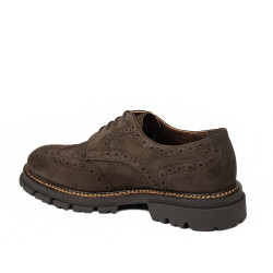 Men casual shoes 989 brown velour