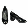 Women stylish, elegant shoes 1356 patent black