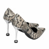 Women stylish, elegant shoes 1357 snake