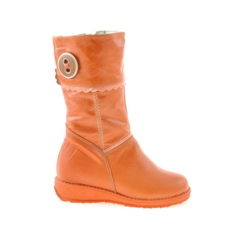 Small children knee boots 25c orange