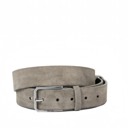 Men belt 70b gray velour