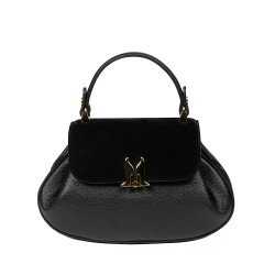 Women hand bag 042g bufo black+biz black
