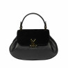 Women hand bag 042g bufo black+biz black