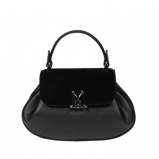 Women hand bag 042g 01 bufo black+biz black