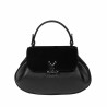 Women hand bag 042g 01 bufo black+biz black