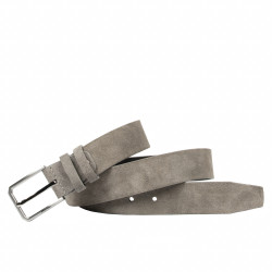 Men belt 70b gray velour
