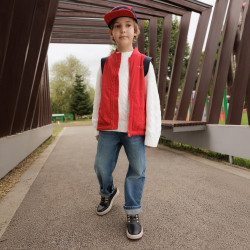 Children shoes 2028 black combined lifestyle