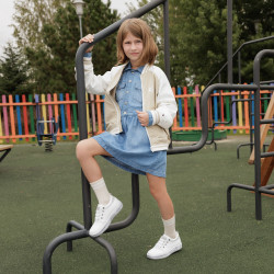 Children shoes 2028 white pearl combined lifestyle