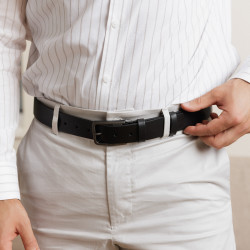 Men belt 65b black lucios lifestyle