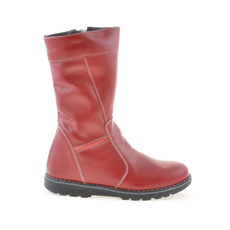 Children knee boots 3212 red