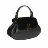 Women hand bag 042g bufo black+biz black