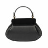 Women hand bag 042g bufo black+biz black