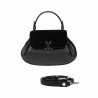 Women hand bag 042g 01 bufo black+biz black