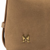Women hand bag 037g suede nude